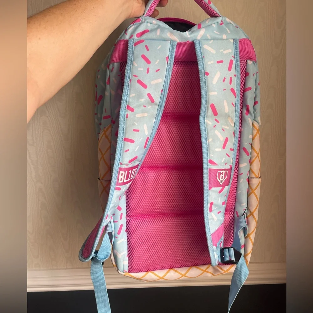 Baseball Lifestyle 101 Backpack Ice Cream Drip Cotton Candy Blue - Picture 3 of 10